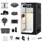 36"x36"x72" 1680D Mylar-kweektentpakket met slimme controller en complete set kweekbenodigdheden