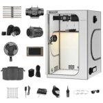 48"x48"x80" 1680D Mylar Grow Tent Kit with Smart Controller & Full Grow Equipment Set - Afbeelding 2