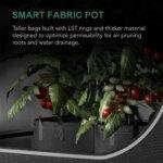 Reusable 5 Gallon Aeration Grow Bags Nonwoven Fabric Pots with Multi-Purpose Rings for All Garden Plants - Afbeelding 2