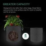 Reusable 5 Gallon Aeration Grow Bags Nonwoven Fabric Pots with Multi-Purpose Rings for All Garden Plants - Afbeelding 3