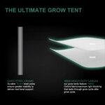 24''*24''*48'' (2×2) 1680D Indoor Grow Tent: Hydroponic, Climate Control, Optimal Growth - Afbeelding 4