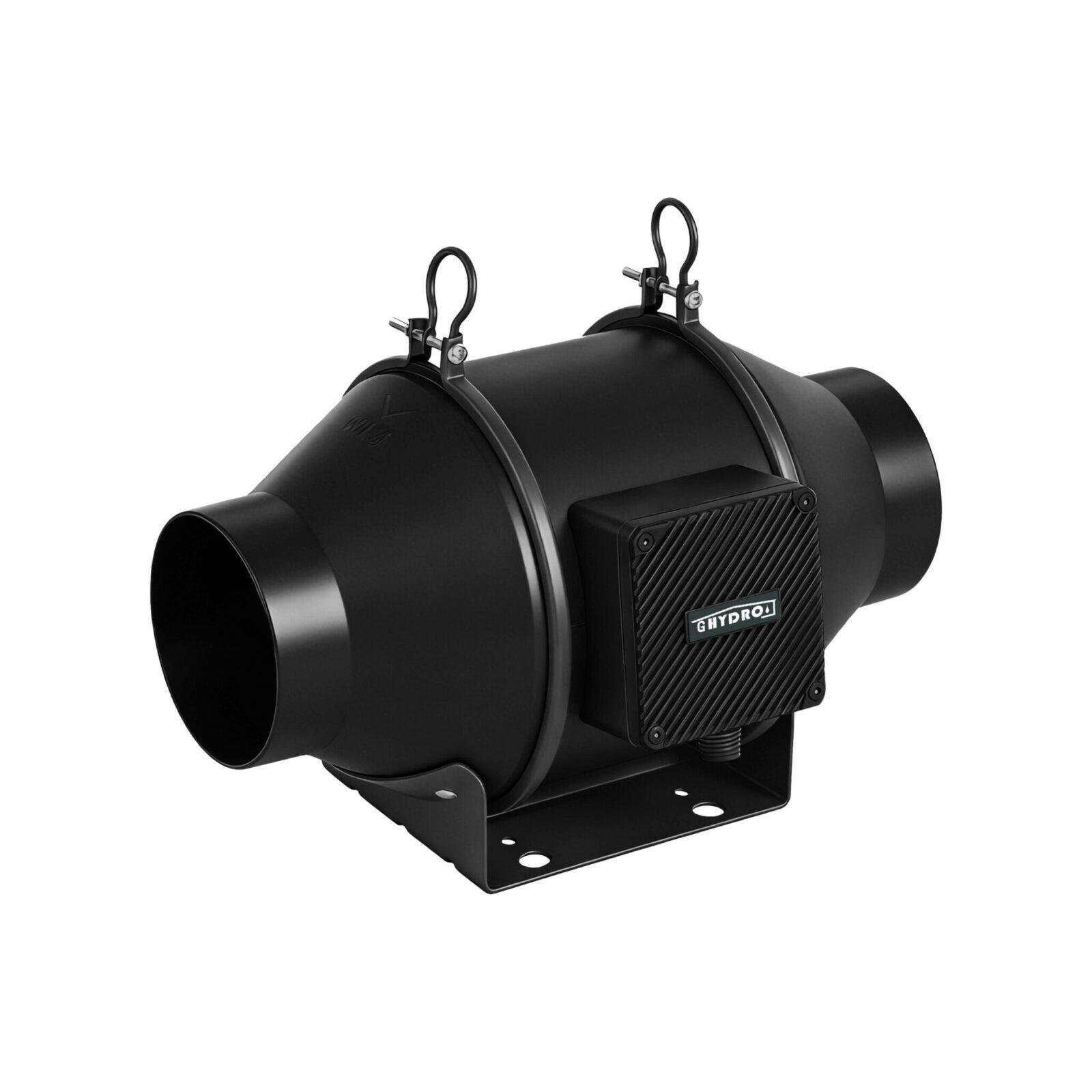 4 inch inline-kanaalventilator, 212 CFM, stille EC-motor, afzuigventilator voor kweektenten, hydrocultuur en binnentuinieren