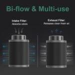 6*16Inch Hydroponic Air Carbon Filter Australian Charcoal Odor Scrubber Reversible Flange Included - Image 3